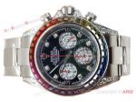 Rolex Rainbow Daytona Watch SS Diamonds on lugs - AAA Super Quality
